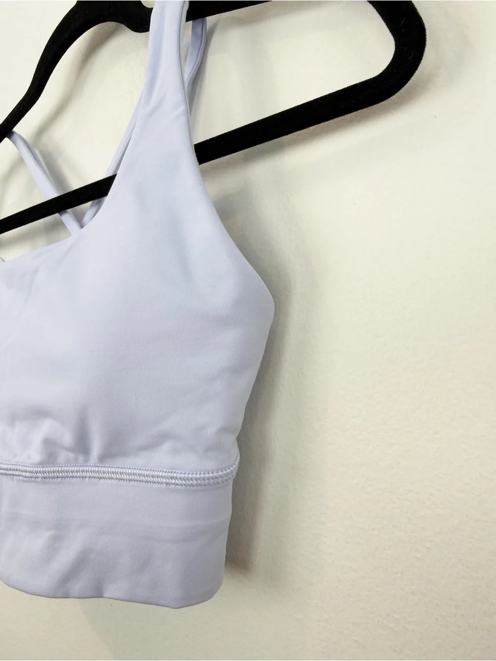Lululemon Energy Bra Long Line Light Blue Lavender Size 4
